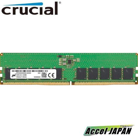 DDR5 ECC UDIMM 16GB 1Rx8 4800 CL40 16Gbit crucial クルーシャル