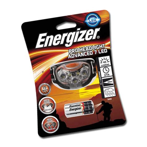 Energizer Ultrabright 7 Led Headtorch Head Torch Light Headlamp With