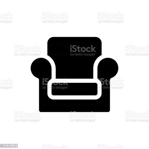 안락의자 블랙 글리프 Ui 아이콘 가구에 대한 스톡 벡터 아트 및 기타 이미지 가구 가정 생활 개념 Istock