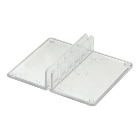 Clear Plastic Square Base Economical Sign Holders 1 78l X 1 34w