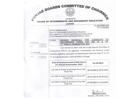 Bise Bahawalpur 9th Class Date Sheet 2024