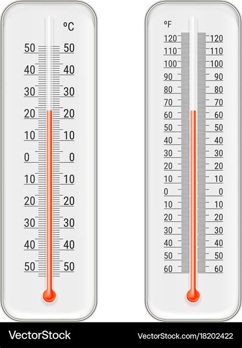 Realistic Meteorology Thermometers Set Royalty Free Vector