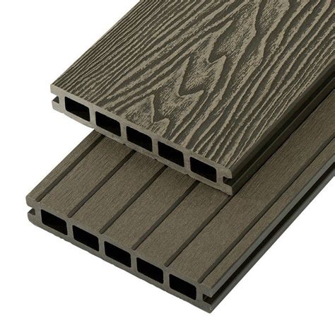 Cladco Woodgrain Hollow Composite Decking Board 24m Olive Green