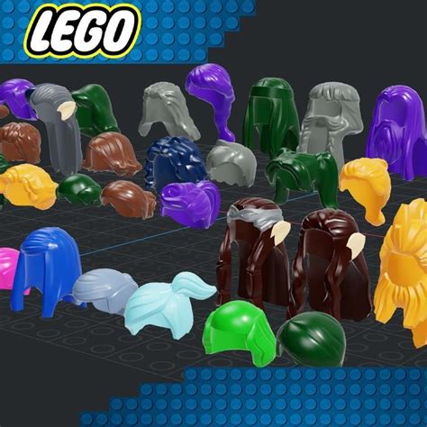 Stl Datei Lego Minifiguren Haare D Druckbare Vorlage Zum