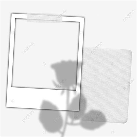 Polaroid Paper PNG Image, Polaroid Frame Social Media Rose Shadow White ...