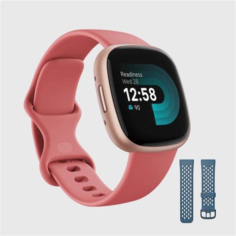 Fitbit Versa Pink Sand Copper Rose Get Free Sport Band