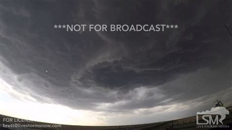 05 15 2017 Oakley Kansas Supercell Storm Wall Cloud Forming Gopro Time