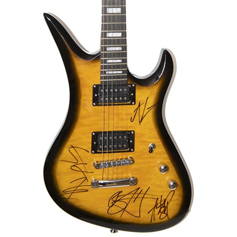 Third Eye Blind Band Signed Schecter Blackened Sunset Mojave