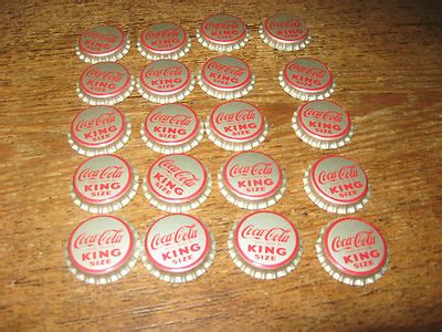 Vintage Coca Cola Soda Bottle Caps Cork Lined Unused King Size Asbury