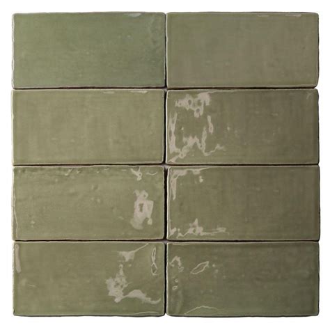 Splashback Tile Catalina Kale In X In X Mm Ceramic Floor And