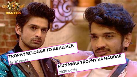 Bigg Boss 17 Update Abhishek Munawar Ke Beech Trophy Ko Lekar Chidi