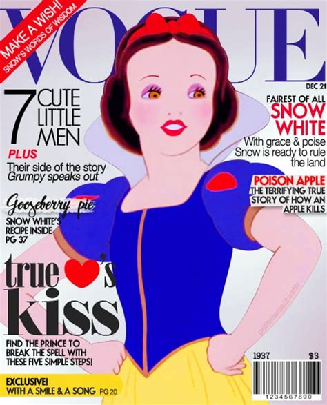 Magazine Cover Snow White Disney Princess Art Popsugar Love And Sex Photo 135