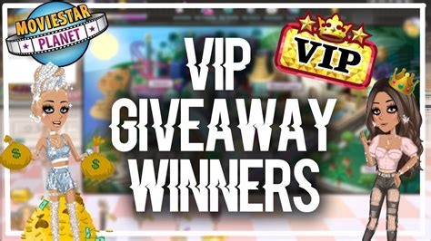 Msp Vip Giveaway Winners Youtube