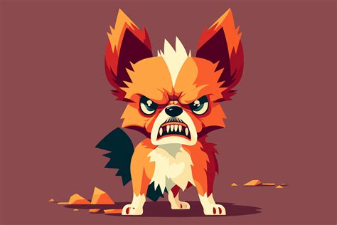 Angry Dog Vector Illustration Graphic By Breakingdots · Creative Fabrica