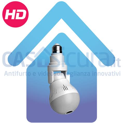 Telecamera Spia Con Lampadina Led Wi Fi Senza Filo Videocamera