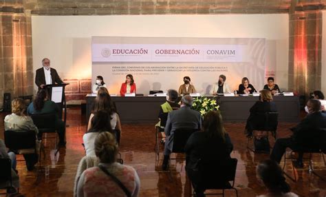 Firma de Convenio SEP CONAVIM Comisión Nacional para Prevenir y