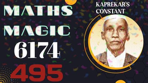 Kaprekar S Constant L Maths Magic L About And L Kaprekar Youtube