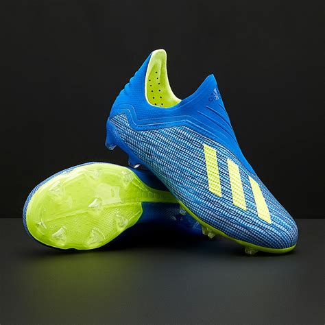 Adidas Kids X 18 Fg Junior Boots Firm Ground Football Bluesolar