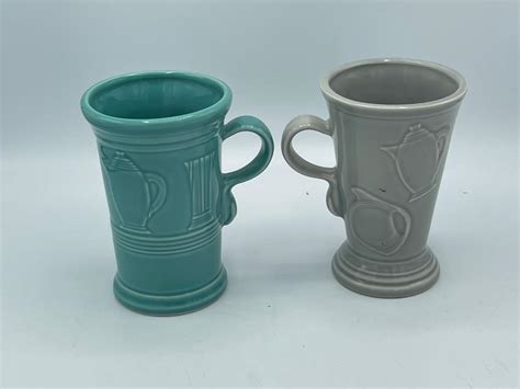 Lot 2 Fiesta Ware Cappuccino Mugs