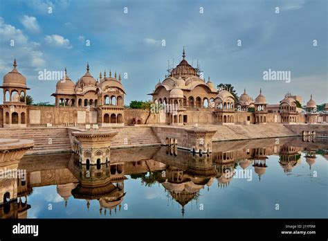 Kusum sarovar ancient abandoned temple in India UP Stock Photo - Alamy