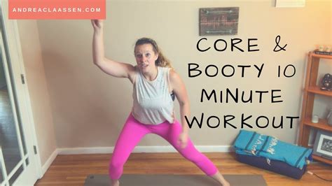 10 Minute Core And Booty Workout Youtube