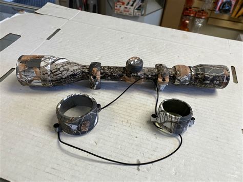 Bushnell Camo 4 12x40 Rifle Scope With Lens Covers And Camo Rings Nice