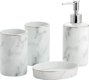 Santentre Pezzi Lusso Ceramica Set Di Accessori Per Il Bagno Con