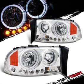 Faros Dodge Dakota Durango 97 04 Lupas Ojos De Angel Leds En Mercado