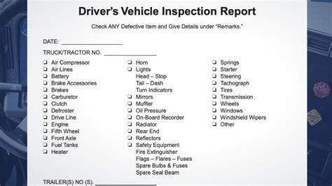 Best Free Cdl Pre Trip Inspection Checklist Trucker Safety And Profit