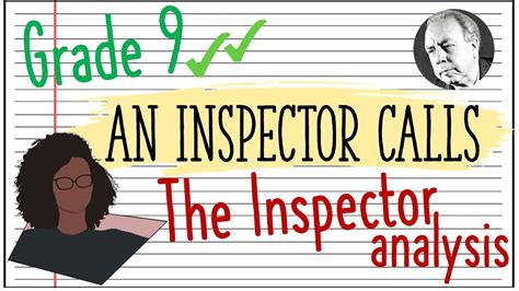 GCSE Grade 9 Analysis of the Inspector in An Inspector Calls - YouTube