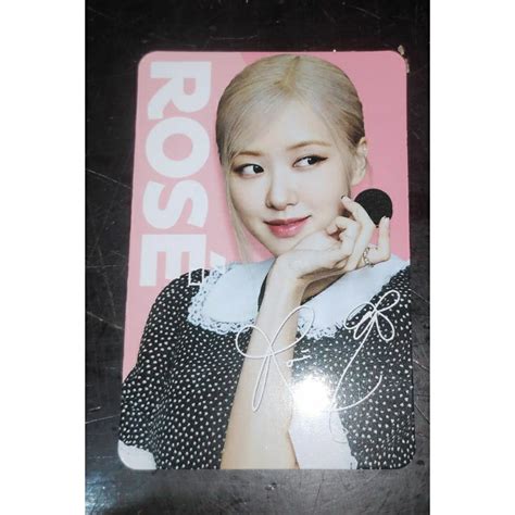 Jual OFFICIAL PHOTOCARD OREO X BLACKPINK ROSE Shopee Indonesia