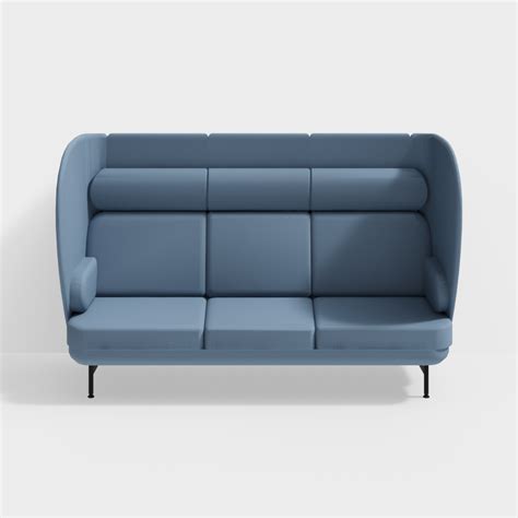 Furniture Sofas Armchairs Fritz Hansen PlenumT JH13D模型下载 多人沙发3D模型下载 免费