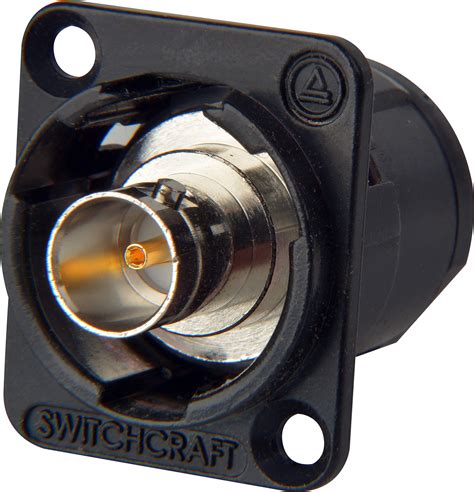 Switchcraft Ehbnc2b Isolated 75 Ohm Bnc Female Feedthru Jack Black Finish