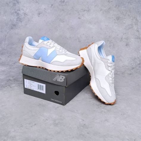 Sneakers Women New Balance 327 Moonbeam Ice Blue Ws327ot Made In Vietnam Shopee Philippines