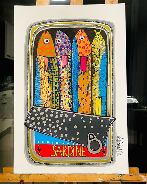 Sardine in 2023 | Modern art paintings abstract, Fish art, Elementary ...