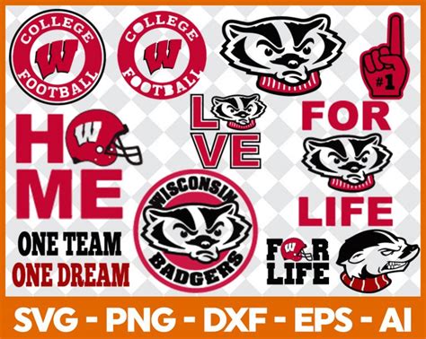 Wisconsin Badgers Svgsvg Files For Silhouette Files For Cricut Svg