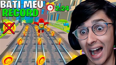 Bati Meu Record No No Coin Subway Surfers As Melhores Jogadas Do No