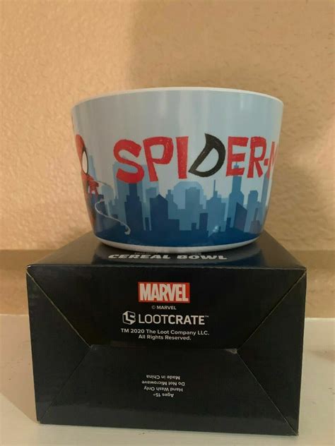 New Lootcrate Exclusive Marvel Spider-Man Cereal Bowl - Collectible New ...