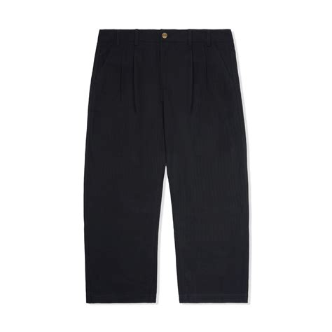 Pleated Trousers Black Butter Goods