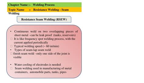 Ppt Resistance Welding Seam Welding Powerpoint Presentation Free