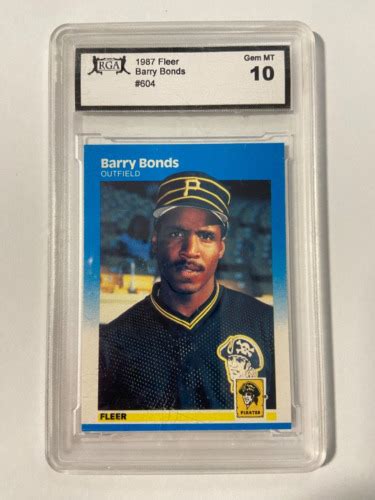 Fleer Barry Bonds Rookie Card Rga Gem Mint Ebay