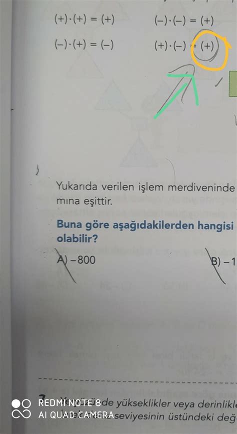 eksi ile artının çarpımı eksi olmayacak mıydı ben mi karıştırıyorum