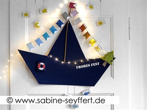 Diy Bastelidee F R Den Advent Selbst Gemachter Adventskalender Schiff