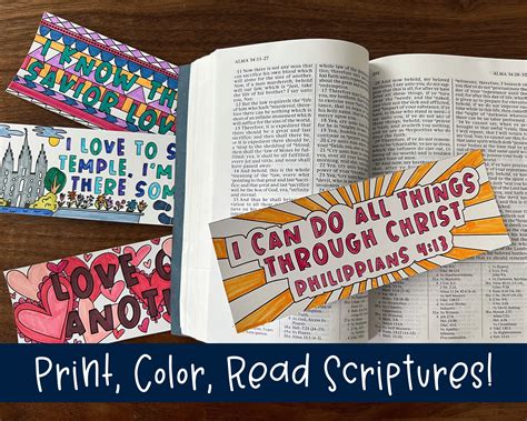 Coloring Scripture Bookmarks for Kids Great for Activity Days Ideas ...