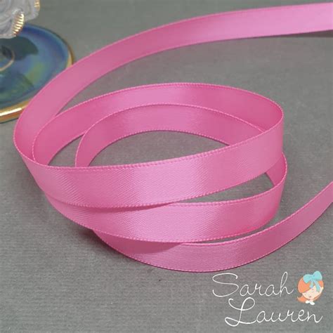 156 Hot Pink Double Faced Satin Ribbon Sarah Lauren
