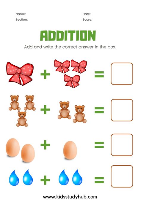 Addition Worksheets Library