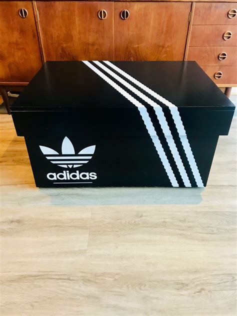 Adidas XXXL shoe box storage chest drawer genuine sneaker freaker ...