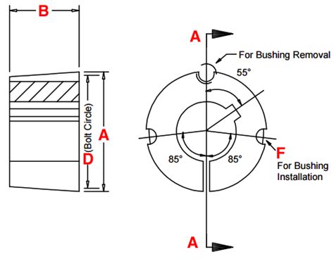 Taper Lock Bushing Size Chart Usa Roller Chain Sprocket