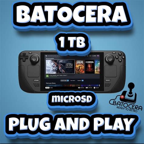 Amazon Ultimate Steam Deck Batocera 1TB Retro Gaming SD Card OLED