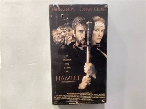 HAMLET VHS 1990 PG Mel Gibson Glenn Close Factory Sealed Watermarked 6